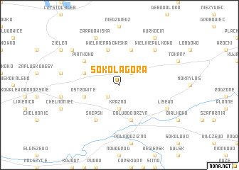 map of Sokola Góra