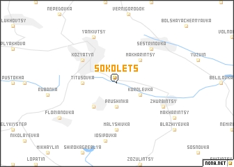 map of Sokolets