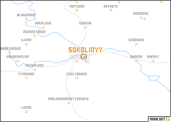 map of Sokolinyy