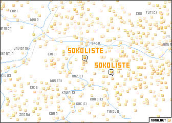 map of Sokolište