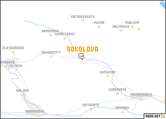 map of Sokolova