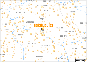 map of Sokolovići