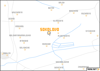 map of Sokolovo