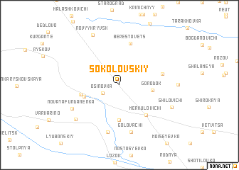 map of Sokolovskiy