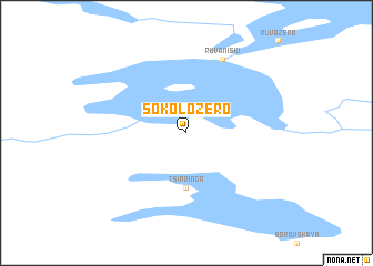 map of Sokolozero