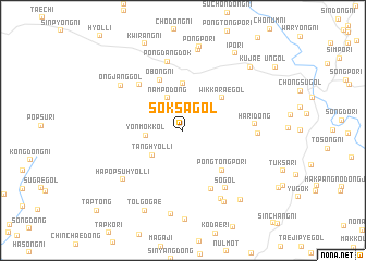 map of Soksa-gol