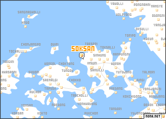 map of Sŏksan