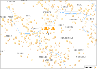 map of Šolaje