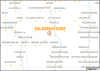 map of Solana de Fenar