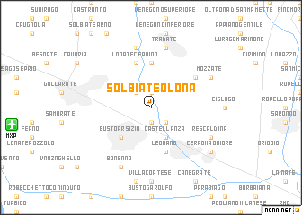 map of Solbiate Olona