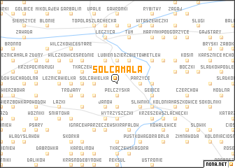 map of Solca Mała