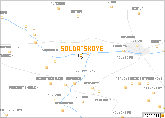 map of Soldatskoye