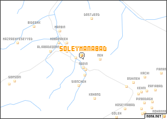 map of Soleymānābād