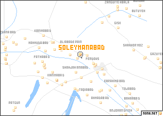 map of Soleymānābād