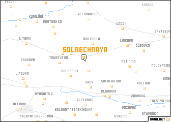 map of Solnechnaya