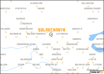 map of Solnechnaya