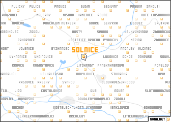 map of Solnice