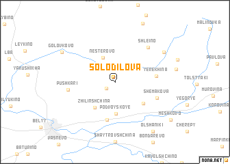 map of Solodilova