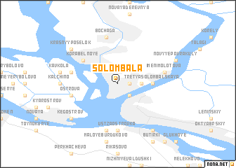 map of Solombala