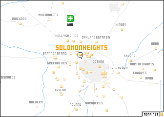 map of Solomon Heights