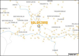 map of Solórzano