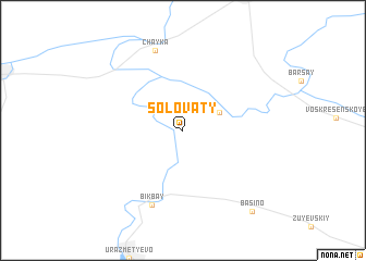 map of Solovaty