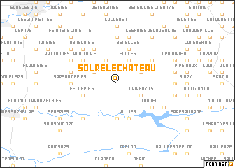 map of Solre-le-Château
