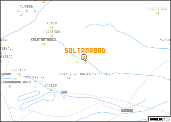 map of Solţānābād