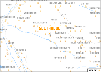 map of Solţān Qolī