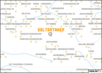 map of Solţān Ţāher