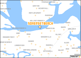 map of Somerset Beach