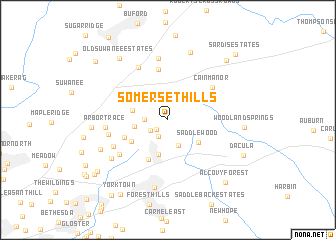 map of Somerset Hills