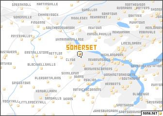 map of Somerset