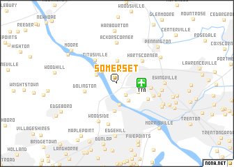 map of Somerset