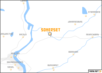 map of Somerset