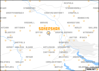 map of Somersham