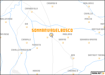 map of Sommariva del Bosco