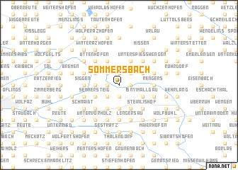 map of Sommersbach