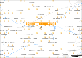 map of Sommette-Eaucourt