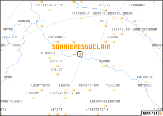 map of Sommières-du-Clain