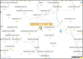 map of Somogycsicsó