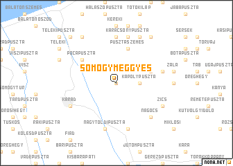 map of Somogymeggyes