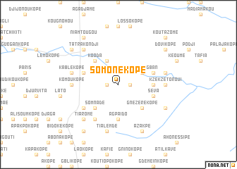 map of Somonékopé