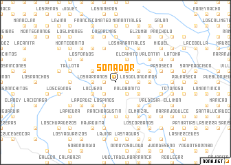 map of Sonador