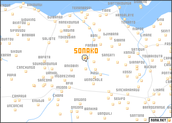 map of Sonako