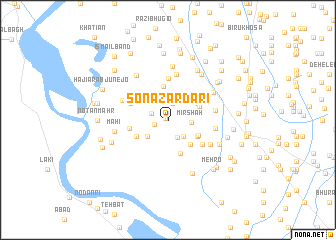 map of Sona Zardāri