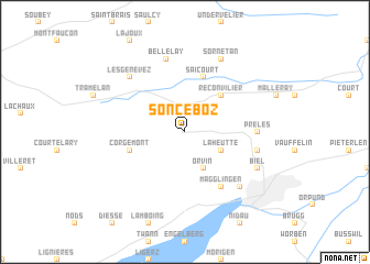 map of Sonceboz