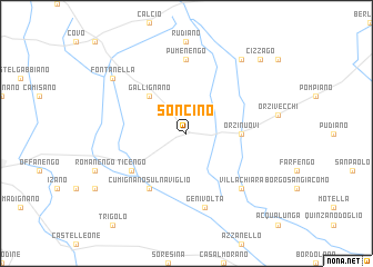 map of Soncino