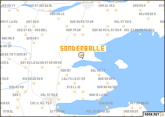 map of Sønderballe