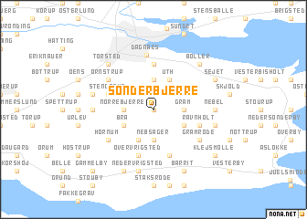 map of Sønder Bjerre